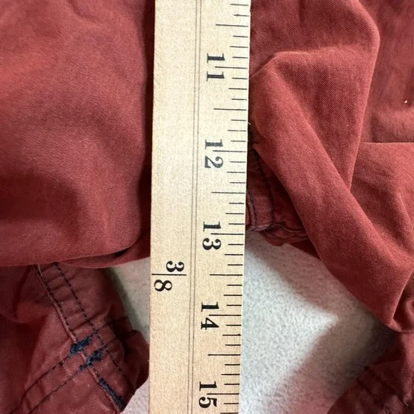 Abercrombie & Fitch Cargo Shorts Mens Large Rust Red Paratroops AF-92 Pockets - Picture 14 of 15